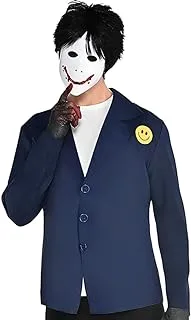 Creepy Painter Halloween Costume for Men, Standard, Includes Jacket, Wig, Mask and Gloves