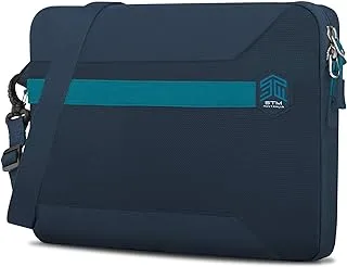 جراب STM BLAZER لأجهزة الكمبيوتر المحمول حتى 16 بوصة / 15 بوصة - حزام كتف قابل للتعديل ، تصميم بسحاب ، جراب موجز مقاوم للماء لأجهزة Apple MacBook Pro 16/15 والأجهزة المماثلة الحجم - أسود