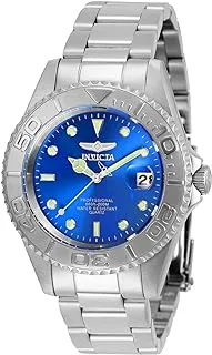 Invicta Men's Pro Diver Quartz Watch with Stainless Steel Strap, Silver, 29938