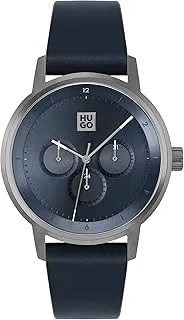 Hugo Boss Men's Blue Dial Blue Leather Watch - 1530264