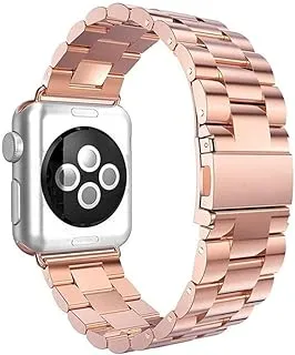 iTelker Fashion Metal Stainless Steel Strap For Apple Watch 44millimeter Rose Gold