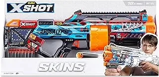 X-Shot X Shot Excel Skins Last Stand Apocalypse, Fire distances of up to 27m / 90 feet, 14X Air Pocket Technology Foam Darts, XS-36518_040664