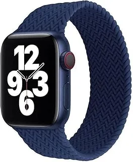 Foxcon Silicon Braided Replacement Strap For Apple Watch Series 1/2/3/4/5/6/SE 38-40 Mmillimeter BLUE