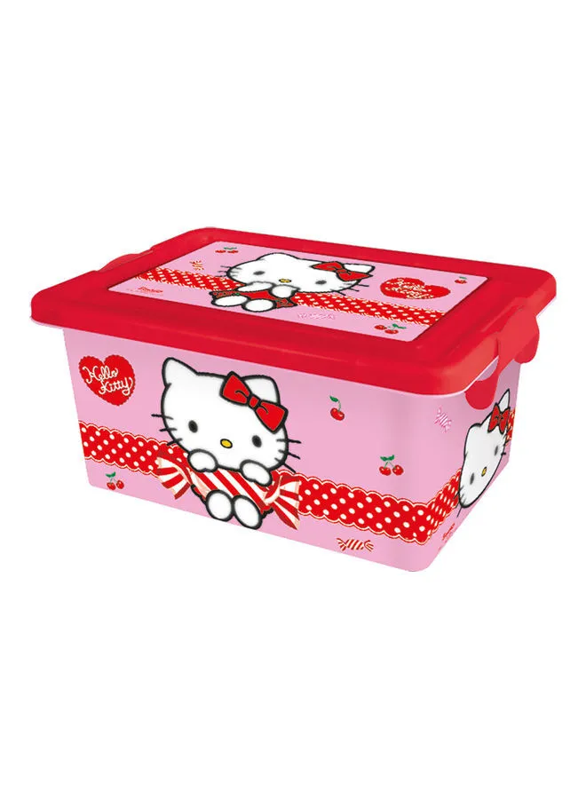 Disney Hello Kitty Cherry Jam Plastic Storage Container Multicolour 7Liters