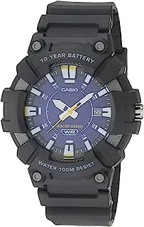 Casio Men's Heavy Duty 10-Year Battery Date Indicator Watch (Model: MW610H-2AV) (Black/Blue), Black