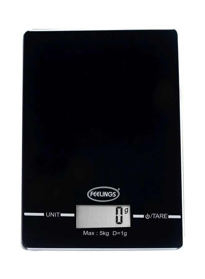 Feelings Digital Kitchen Scale Black/White 16x3x25cm