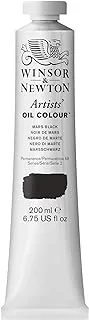 Winsor & Newton Artists' Oil Color, 200ml (6.75 oz) Tube, Mars Black