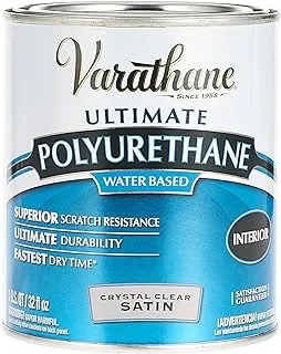 Rust-Oleum Varathane 200241H Water-Based Ultimate Polyurethane, Quart, Satin Finish