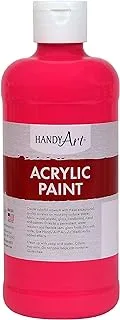 Handy Art 101-151 Student Acrylic Paint 16 ounce, Fluorescent Hot Pink