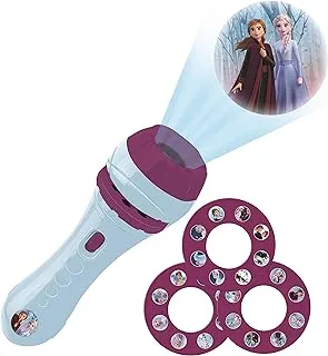 Lexibook Stories projector, Frozen torch light and projector with 3 discs, 24 images, create your own stories, LTC050FZ