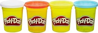 Play-Doh 4-Pack of Classic Colors Modeling Compound for Kids 2 Years Old and Up, Play-Doh 4 oz Cans, Great For Arts And Crafts, Party Favors
