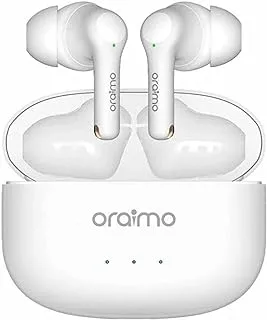 Oraimo FreePods 3 TWS True Wireless Earbuds White مع ضمان إصلاح لمدة عام