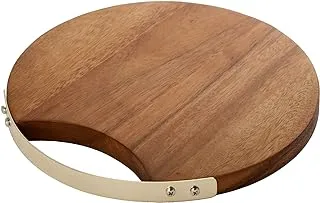 Billi Acacia Wood Circular Round Cutting Board, Modern And Exquisite Design, For Any Kitchen, Food Preparation Tools For Kitchen Lovers