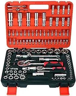 N- Mechanic Socket Tool Kit Set,108PCS Car Repair Tool Wrench Set Batch Head Ratchet Pawl Socket Spanner Screwdriver for Home Repair Shop