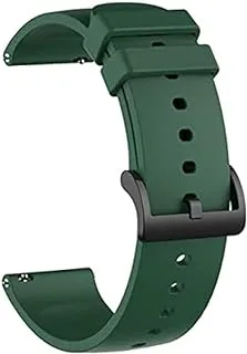 Warable Devices Accessories - Colorful Silicone Band Strap For Amázfít Bip U Pro Watch Band For Venu SQ Bracelet For LS02 20mm Wrist Strap (Dark green LS02)