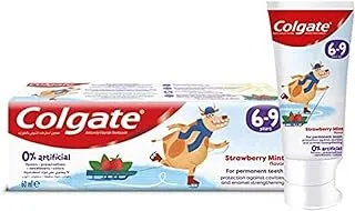 Colgate Kids Toothpaste Natural Strawberry Mint Flavour, 60 Ml + Colgate Kids' Minions Soft Toothbrush