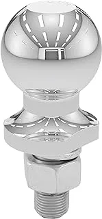 CURT 40099 Chrome European Trailer Hitch Ball, 1,600 kg, 50mm Diameter, 3/4-Inch x 50mm Shank