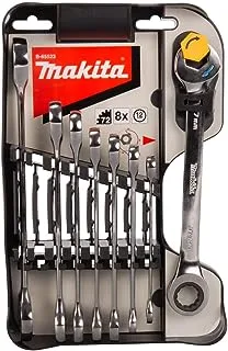 Makita B-65523 Double Ratchet Wrench 8 Pieces Set