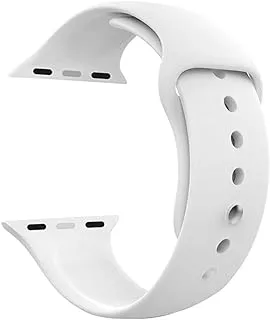 Siicone Strap For Apple Watch 42 mm White