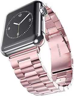 iTelker Fashion Metal Stainless Steel Strap For Apple Watch 42millimeter Pink Gold