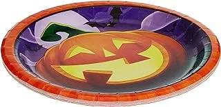 Grinning Pumpkins luncheon plates 7in 8ct