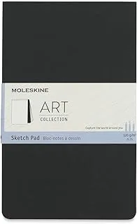 Moleskine Art Sketch Pad, Soft Cover, Large (12.7 cm x 21 cm) Plain/Blank, Black, 48 Pages