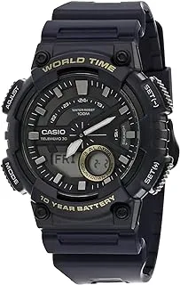 Casio Men's Watch - AEQ-110W-2AVDF Black Dial, Blue Band