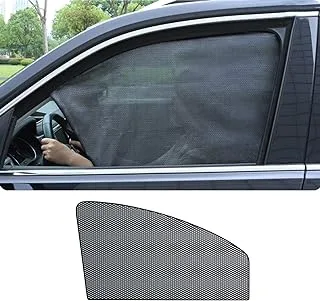 Showay Magnetic Car Sun Shade UV Protection Curtain Window Sunshade Side Mesh Visor Summer Film (Color : Front arc)