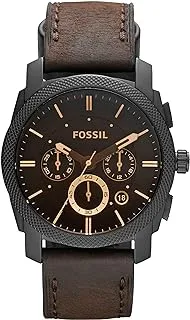 Fossil Mens Quartz Watch, Chronograph Display and Leather Strap FS4656IE