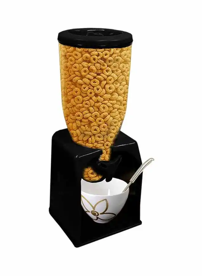 Feelings Single Cereal Dispenser Black 7.5x7.5x16.3inch