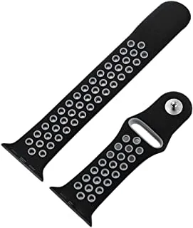 Siicone Strap For Apple Watch 42 mm Black/Grey N16610463A