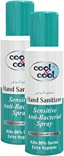 Cool & Cool Sensitive Hand Sanitizer Spray 200 Ml X 2 Value Pack