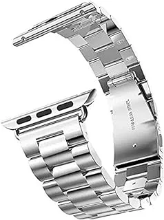 iTelker Fashion Metal Stainless Steel Strap For Apple Watch 38millimeter Silver