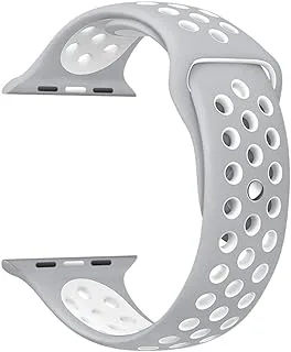 Ozone Silicone Strap For Apple Watch 44Mm Series 4 / 42Mm 3/2 1 Replacement Wristband - White