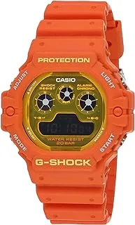 Casio G-Shock Watch - DW-5900TS-4DR Green Dial, Orange Band