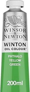 Winsor & Newton لون زيتي وينتون، أنبوب 200 مل (6.75 أونصة)، أصفر فثالو أخضر