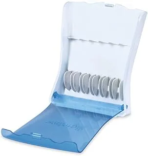 Waterpik Convenient Hygienic Sturdy Storage Case for Replacement Tips, No Tips Included, Blue