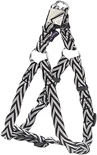 Bobby Chevron Dog Nylon Harness, Large, Black