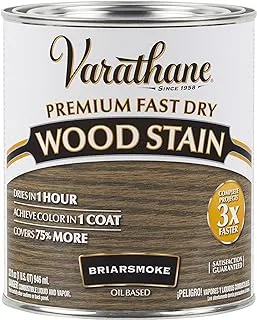 Rust-Oleum Varathane 313608 Premium Fast Dry Wood Stain, Quart, Briarsmoke