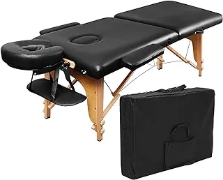 EBANKU Massage Table Portable EBANKU Massage Bed Foldable Esthetician Bed Lash Bed with Carrying Case for Spa Salon - Black