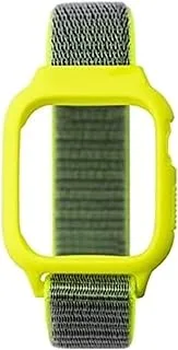 iGuard by Porodo Nylon Watch Band with Shockproof Case for Apple 40 mm/38 mm - Yellow