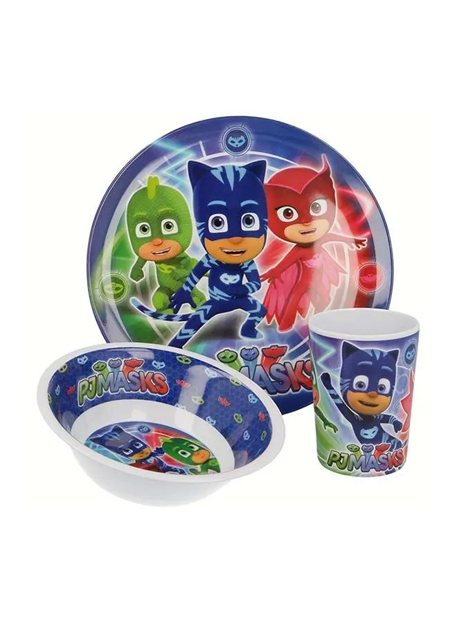 STOR 3-Piece Melamine Pj Masks Without Rim Set