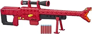 Nerf 01324100 Roblox Zombie Attack: Viper Strike Dart Blaster, Includes Code to Redeem Exclusive Virtual Item, 6-Dart Clip, 6 Elite Darts, Bipod