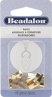 Beadalon Bails Pendant Medium Gold Plated 15pc