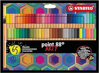 STABILO Fineliner point 88 ARTY - Wallet of 65 - Assorted Colors