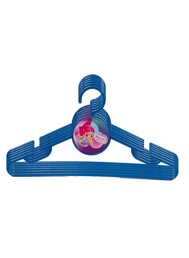 nickelodeon 6-Piece Shimmer And Shine Cloth Hanger Set Blue 33x18cm