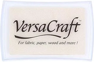 Tsukineko Full-Size VersaCraft Fabric and Home Decor Crafting Pigment Inkpad, White