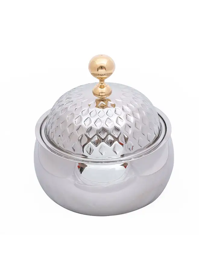 ZOLTEN Stainless Steel Diamond Food Saver With Lid Silver/Gold 3000ml