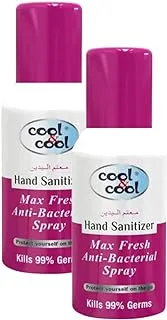 Cool & Cool Hand Sanitizer Max fresh Spray 120mk Twin Pack