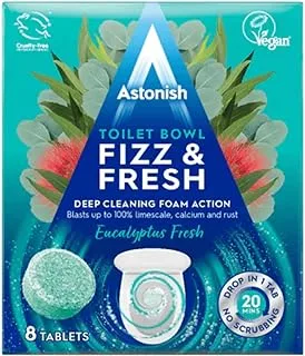 Astonish Fizz and Fresh Eucalyptus Fresh Toilet Bowl 8 Tablets